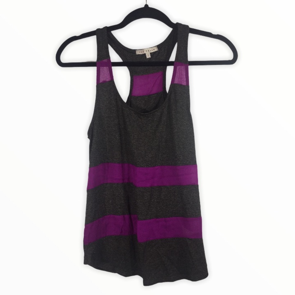 Red Haute Multi Media Stripe Tank Top